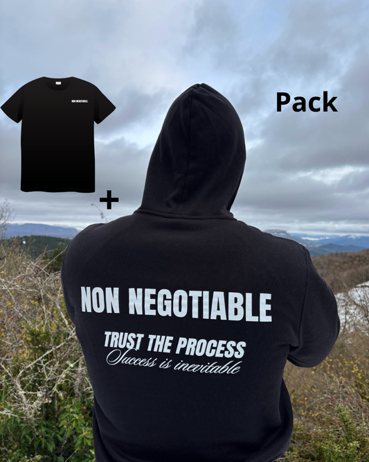 PACK (camiseta + sudadera) BORDADA + TRUST THE PROCESS