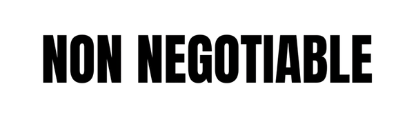 NON NEGOTIABLE